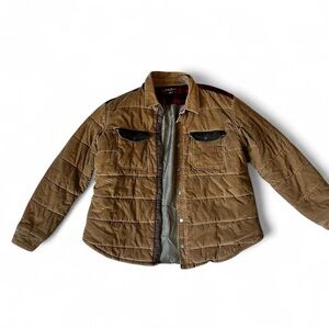 Eddie Bauer Men's Brown Quilted Puffer Jacket